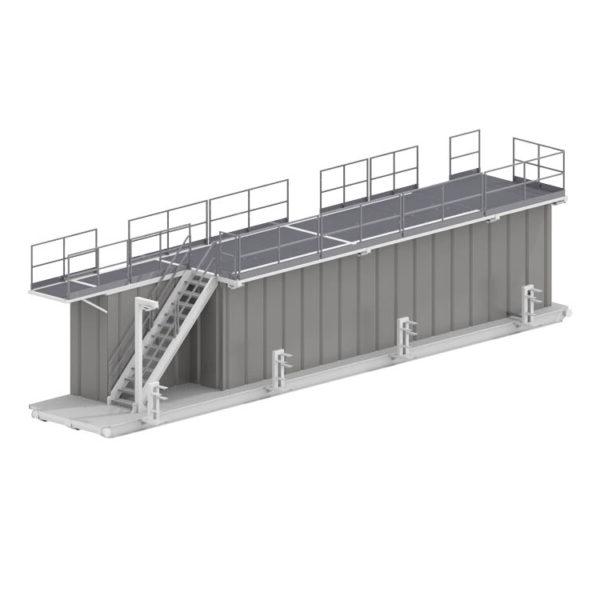 10' X 50' Water Tank Skid